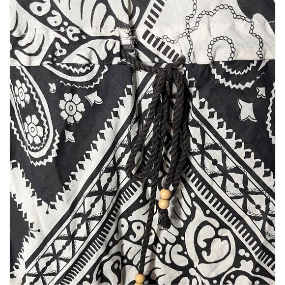 Vintage Y2K Gap Dark Brown Paisley Print Dress Size M - Picture 4 of 10